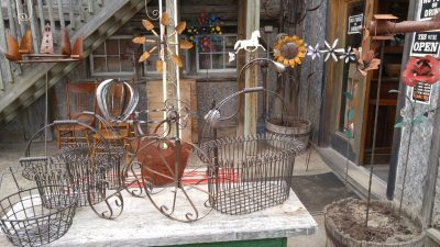 Assorted Fun And Funky Outdoor Items made from metal